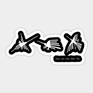 The Humming Birds and the Condor, Nazca Lines. Sticker